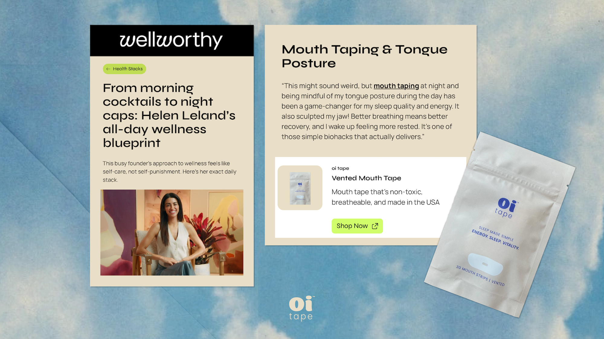 How Helen Leland’s All-Day Wellness Stack Inspires Smarter Self‑Care (Featuring oi tape™)