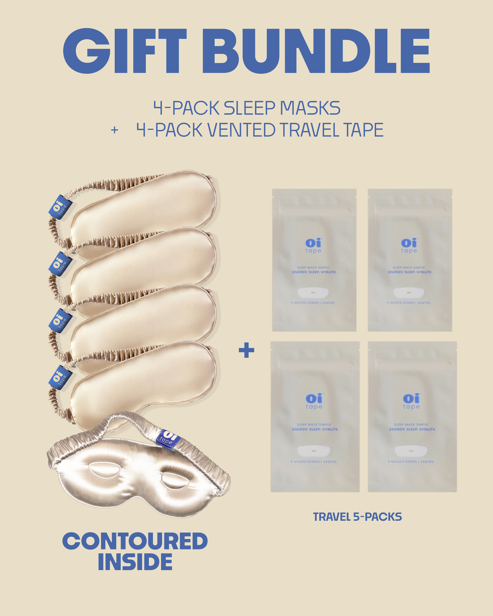Gift Bundle Sleep Mask & Vented Travel Pack