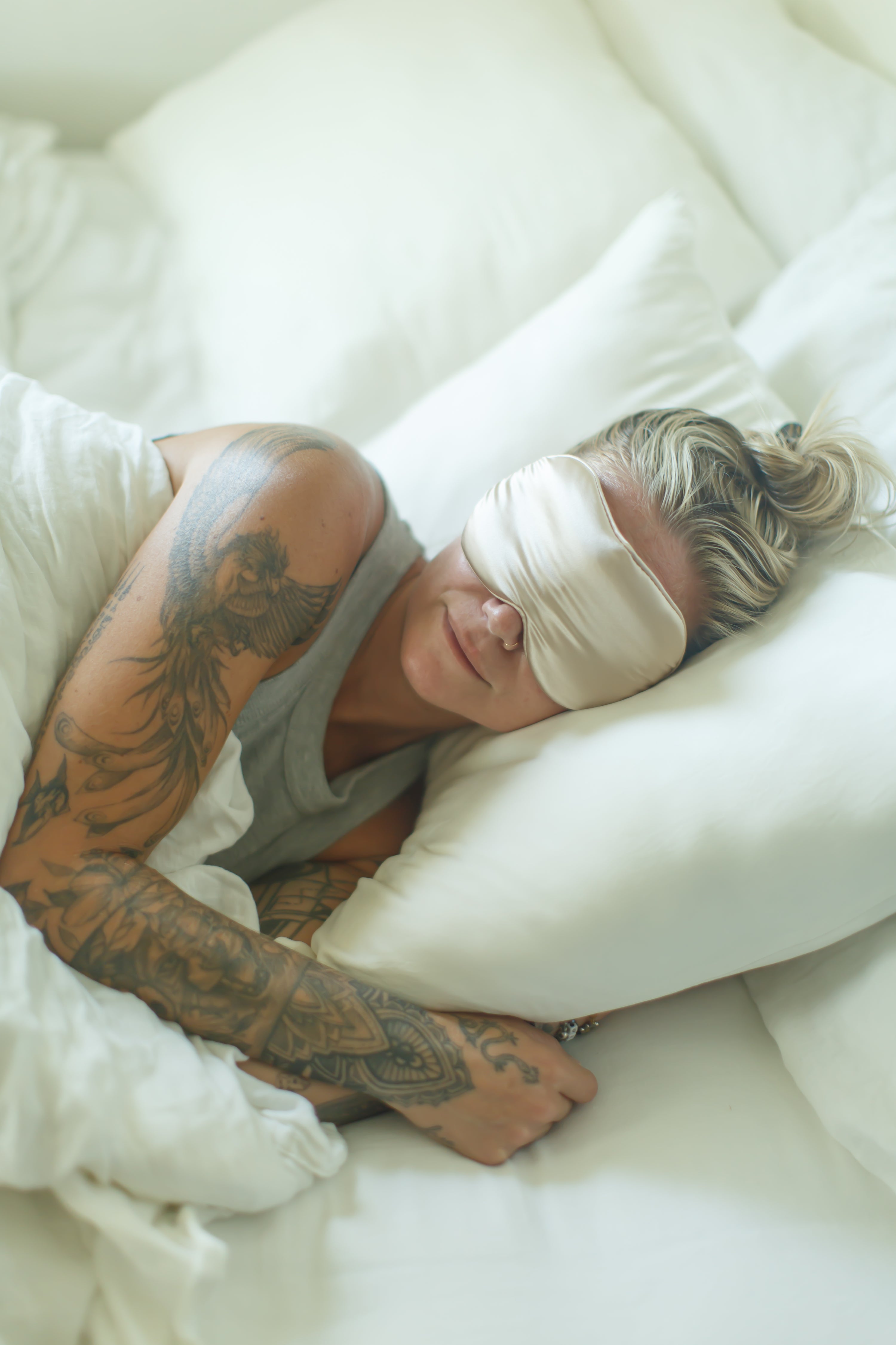 Sleep Mask & Non-Vented Mouth Tape