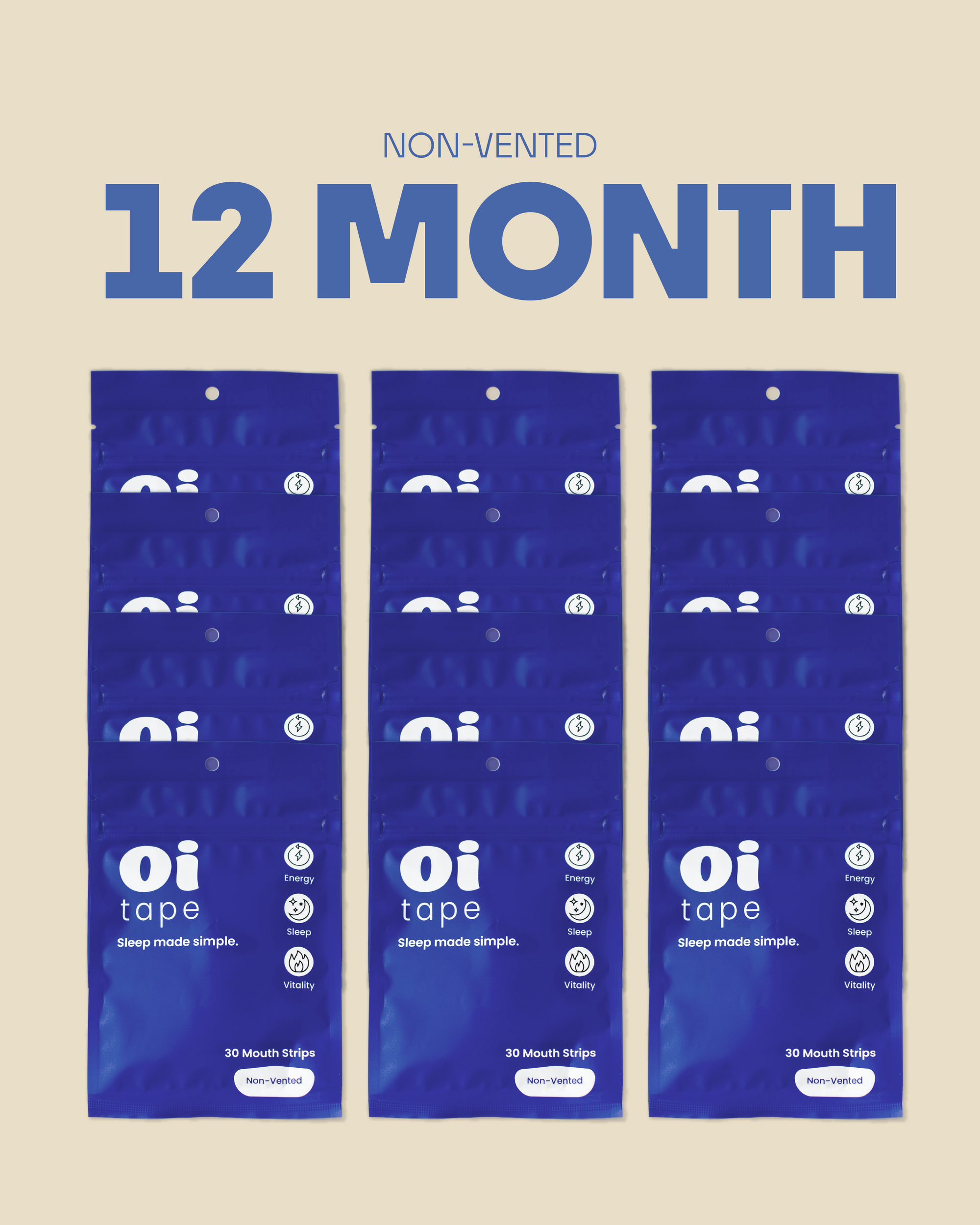 Non-Vented 12 Month oi tape™ bundle