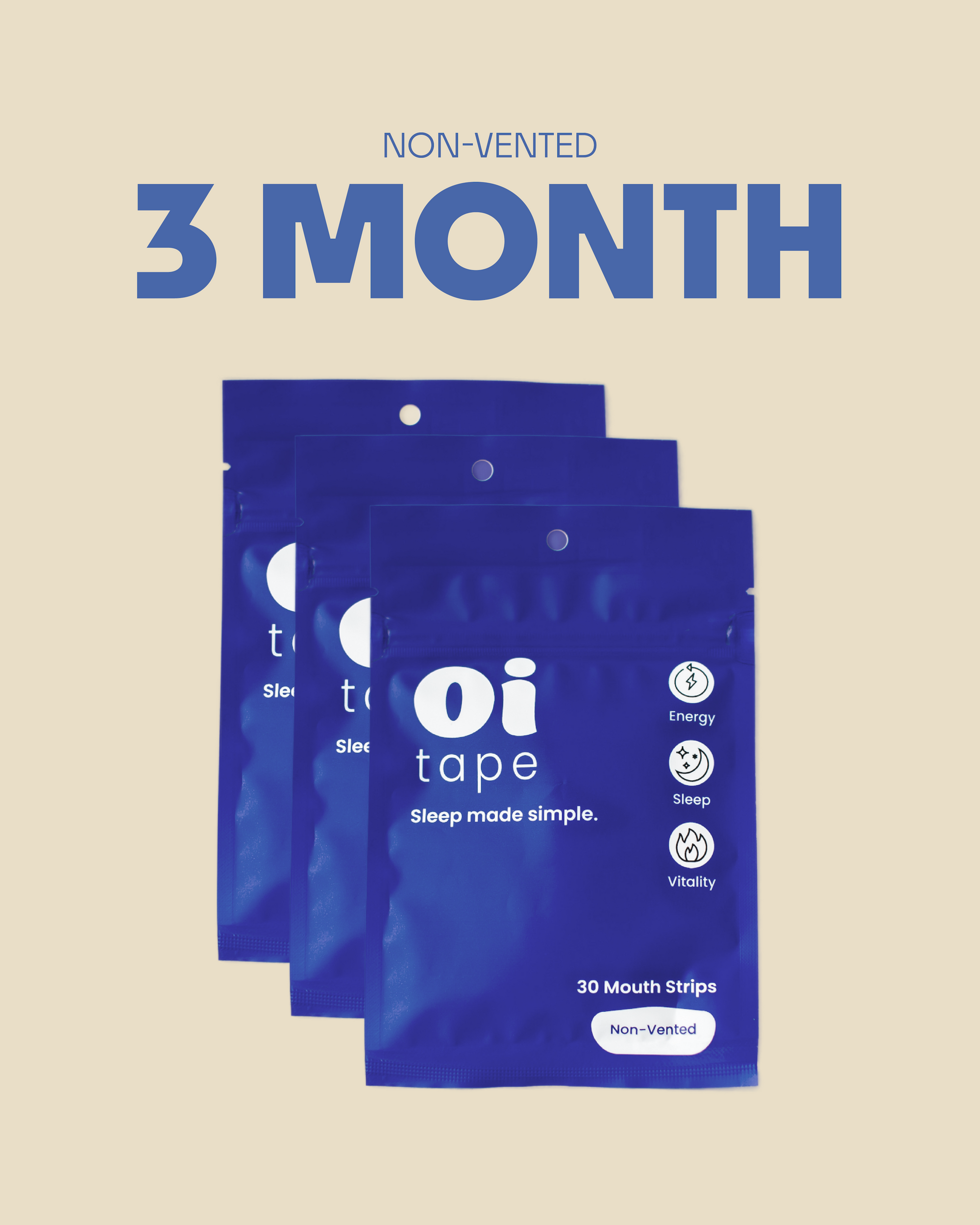 Non-vented 3 Month oi tape™ bundle